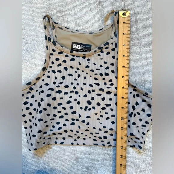 Beach Riot Ribbed Anna Tank Leopard Spot - Picture 7 of 10